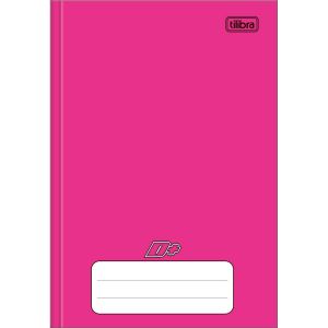 Caderno Brochura Capa Dura 1/4 D+ Rosa 96f Tilibra