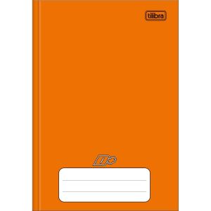 Caderno Brochura Capa Dura 1/4 D+ Laranja 96f Tilibra