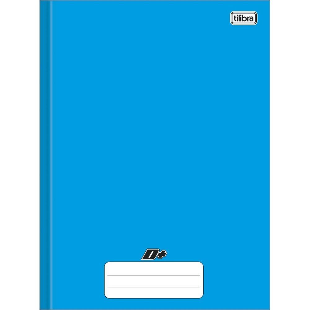 Caderno Brochura Capa Dura 1/4 D+ Azul 48f Tilibra