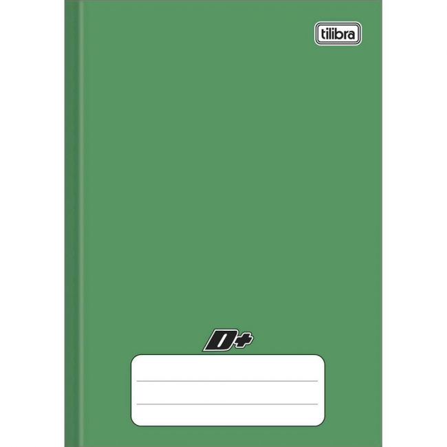 Caderno Brochura Capa Dura 1/4 D+ Verde 48f Tilibra