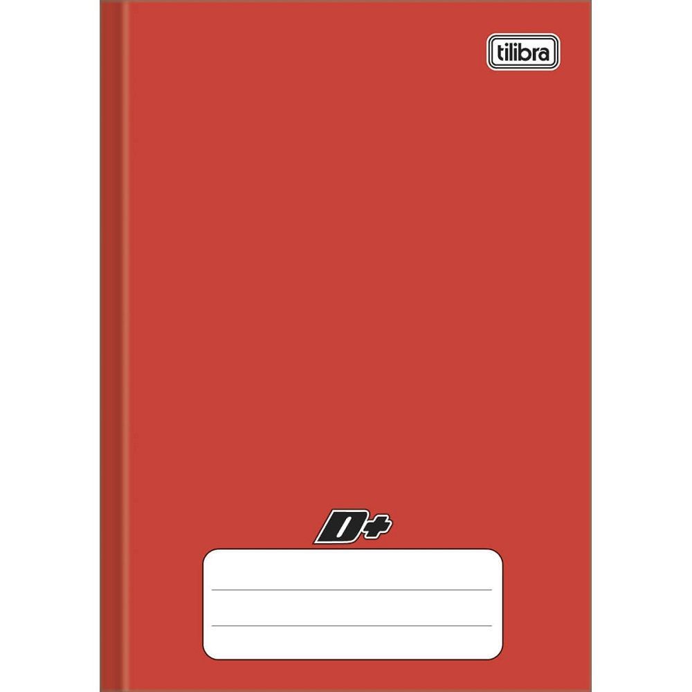 Caderno Brochura Capa Dura 1/4 D+ Vermelho 48f Tilibra