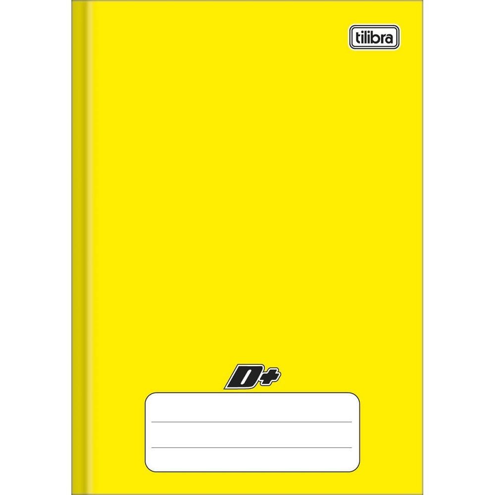 Caderno Brochura Capa Dura 1/4 D+ Amarelo 96f Tilibra 