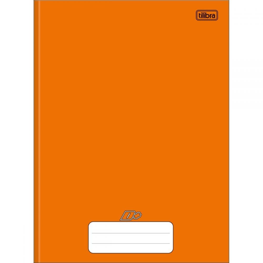 Caderno Brochura Capa Dura Univ. D+ Laranja 48f Tilibra