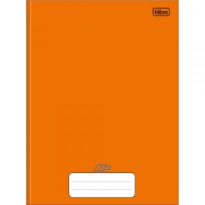 Caderno Brochura Capa Dura Univ. D+ Laranja 48f Tilibra