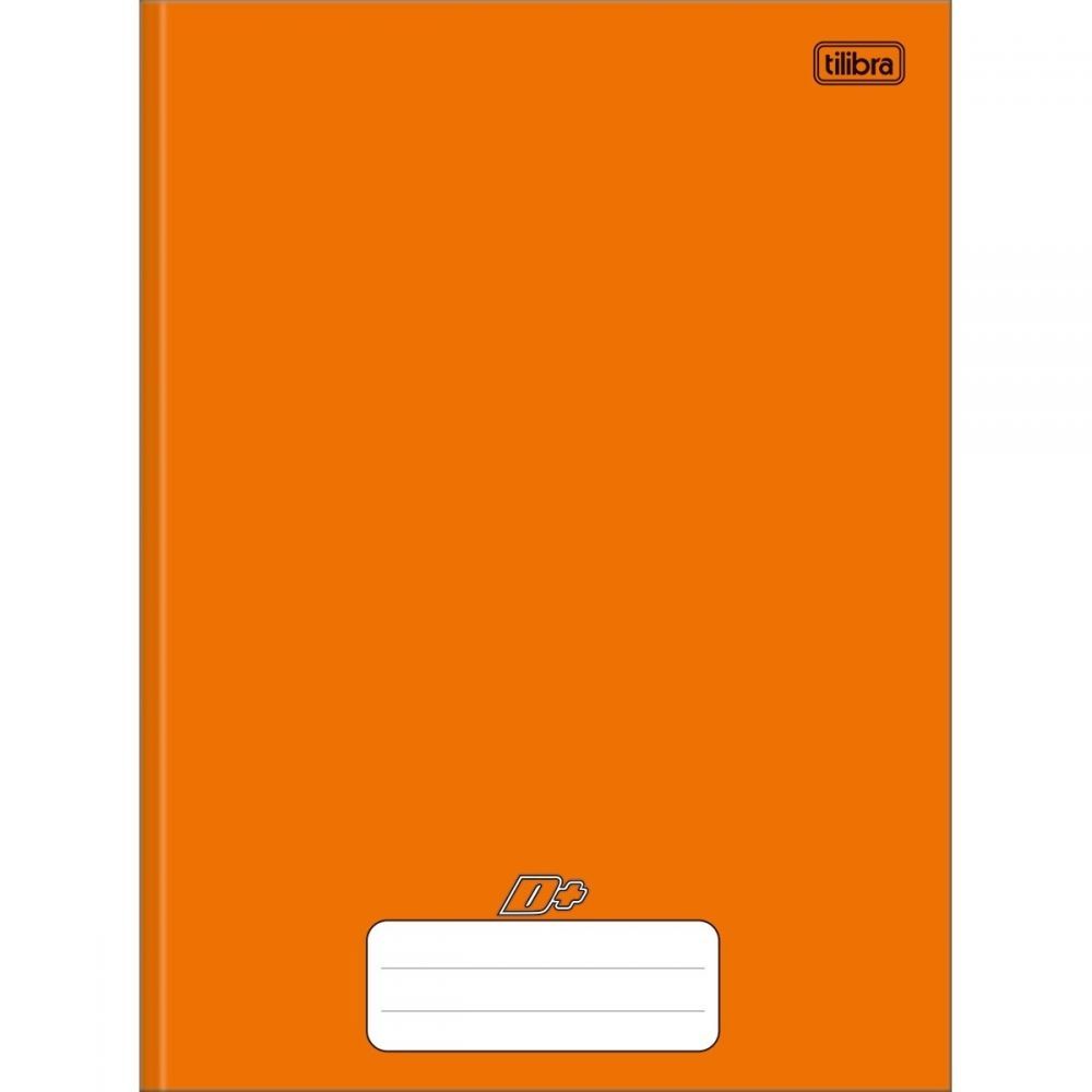 Caderno Brochura Capa Dura Univ. D+ Laranja 96f Tilibra