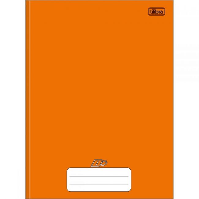 Caderno Brochura Capa Dura Univ. D+ Laranja 96f Tilibra