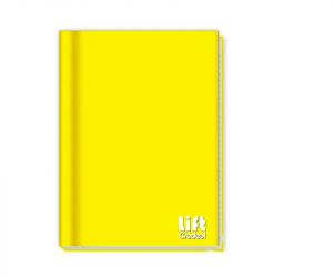 Caderno Brochura Capa Dura Univ. Lift Amarelo 48f Credeal