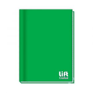 Caderno Brochura Capa Dura Univ. Lift Verde 96f Credeal