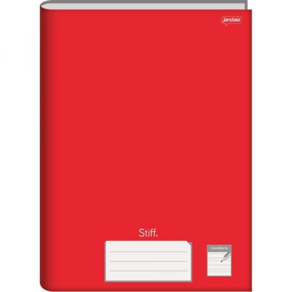 Caderno Caligrafia 96fls Cd Brochura 275x200mm Vermelho Jandaia Na Papelaria Moderna 5361