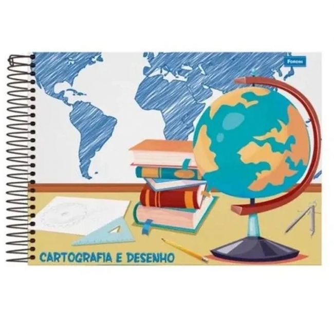 Caderno Cartografia e Desenho CD 96f Foroni