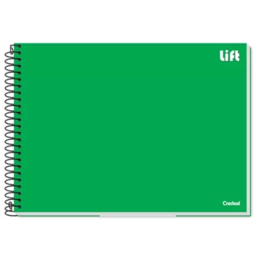 Caderno Cartografia e Desenho Lift 80fls Verde Credeal