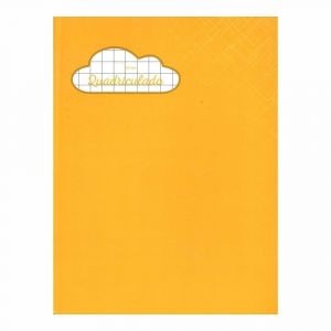 Caderno Quadriculado 1x1 Brochura CD Univ 40fls Amarelo Credeal