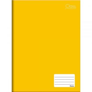 Caderno Brochura Capa Dura Univ. Class Amarelo 48f Foroni