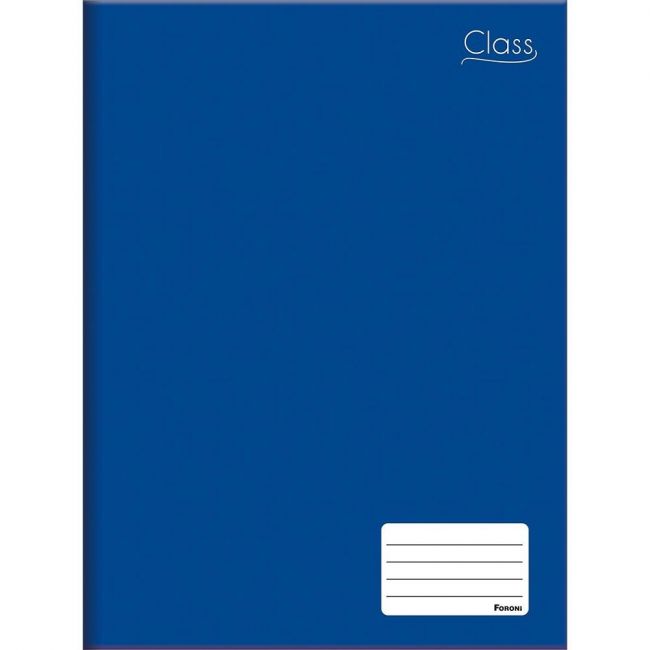 Caderno Brochura Capa Dura Univ. Class Azul 48f Foroni