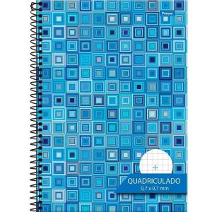 Caderno Quadriculado 1x1 Espiral Capa Dura Univ 80fls Foroni