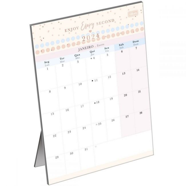 Calendário Planner 2025 13,8 x 19 cm Soho Tilibra