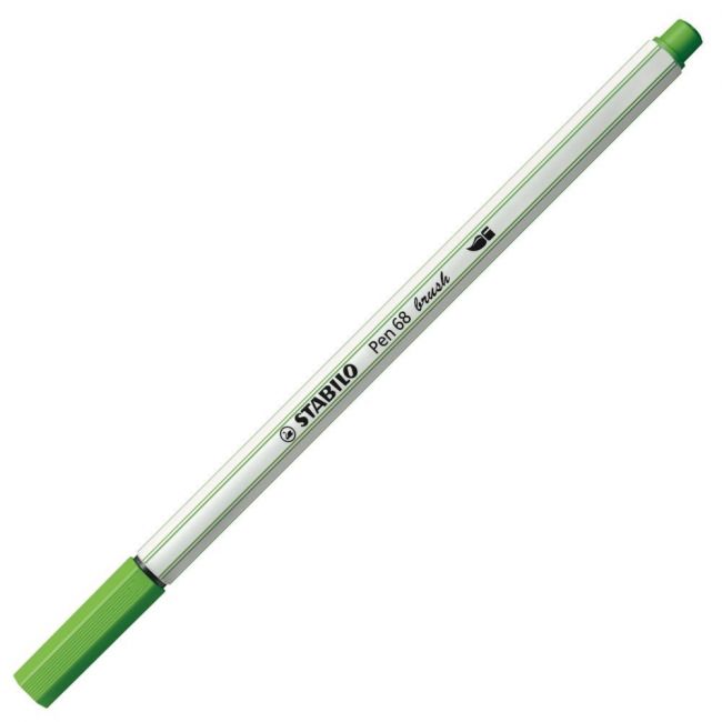 Caneta Brush Pen Stabilo 568/33 Verde Claro