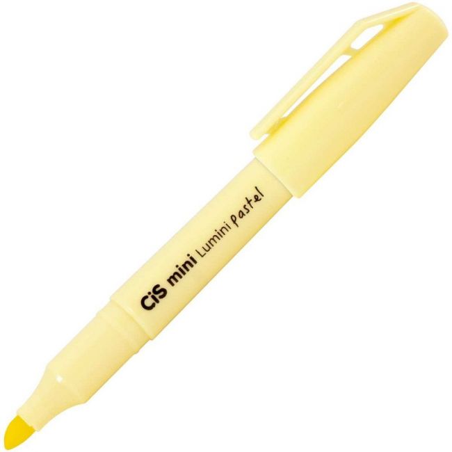 Marca Texto Cis Lumini Mini Pastel Amarelo