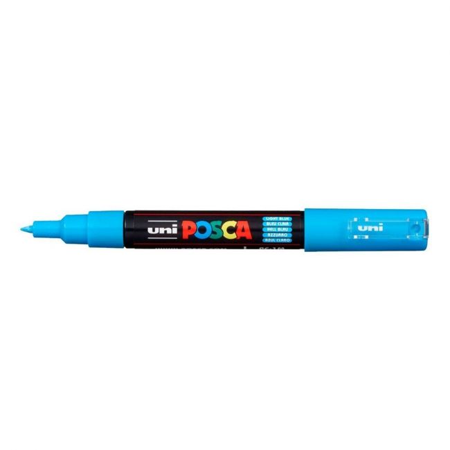 Caneta Uni-Ball Posca PC-1M - Azul Claro