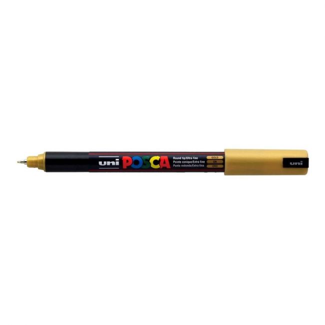 Caneta Uni-Ball Posca PC-1MR - Ouro