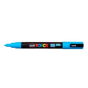 Caneta Uni-Ball Posca PC-3M - Azul Claro