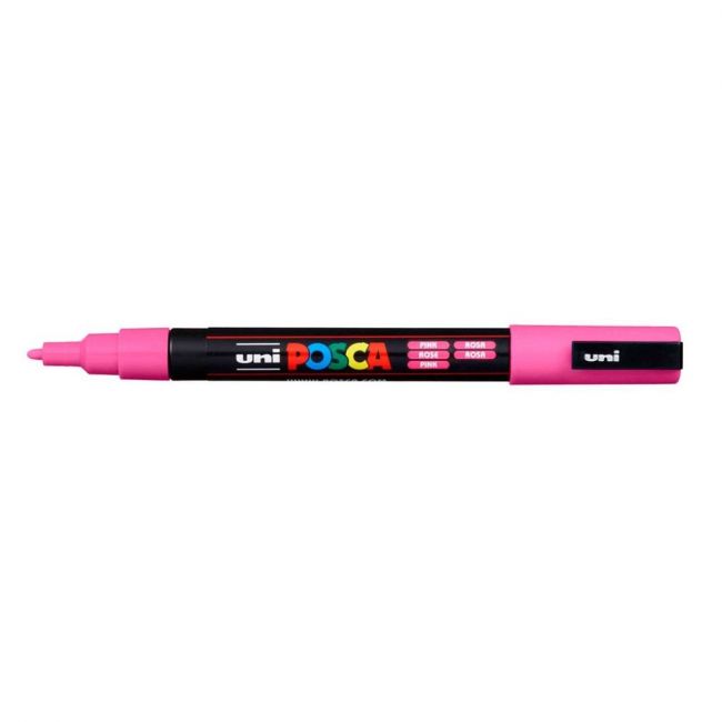 Caneta Uni-Ball Posca PC-3M - Rosa