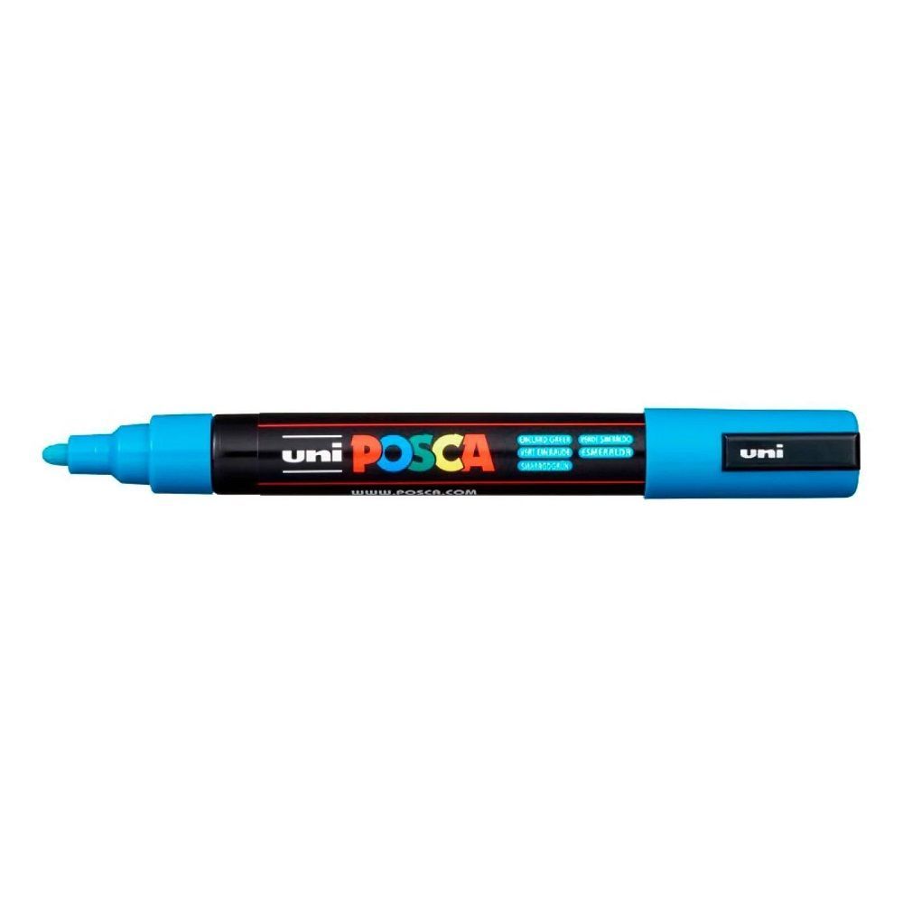 Caneta Uni-Ball Posca PC-5m - Azul Claro