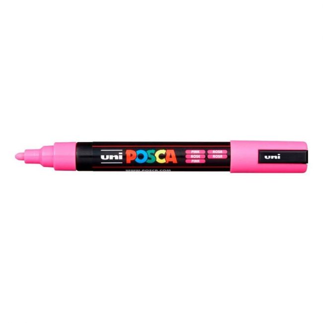 Caneta Uni-Ball Posca PC-5M - Cinza