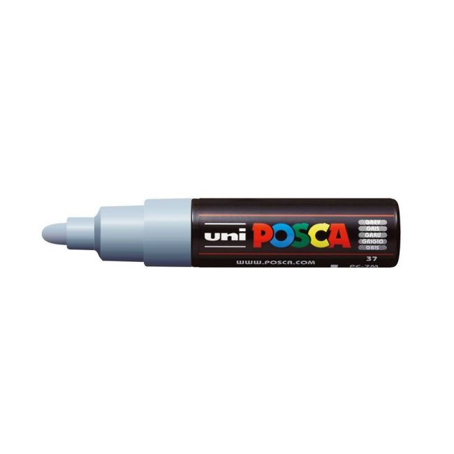 Caneta Uni-Ball Posca PC-7M - Cinza