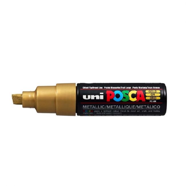 Caneta Uni-Ball Posca PC-8K - Ouro