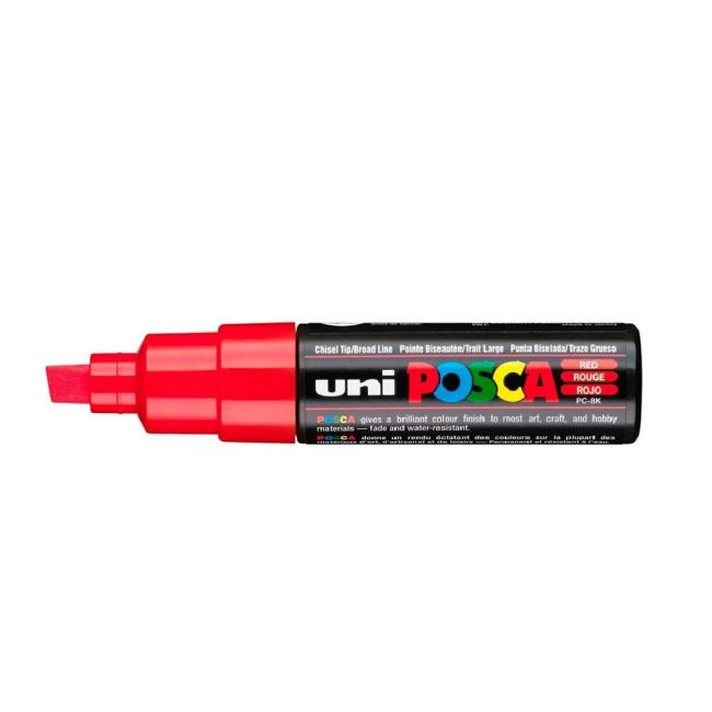 Caneta Uni-Ball Posca PC-8K - Vermelho