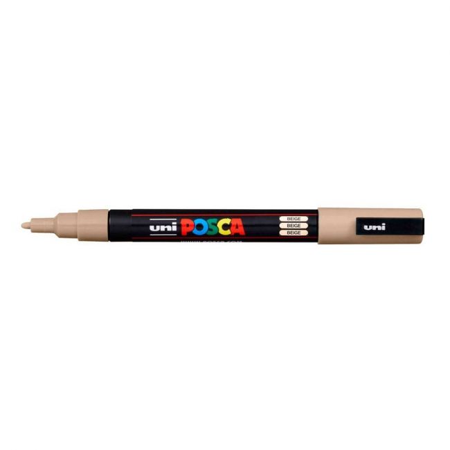 Caneta Uni-Ball Posca PC-3M - Bege