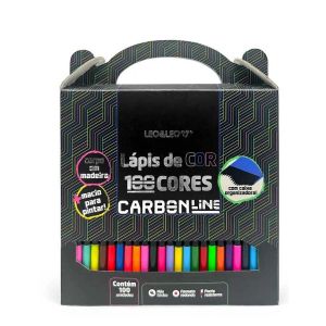 Lapis de cor 100 Cores Carbon Line Redondo Leo e Leo