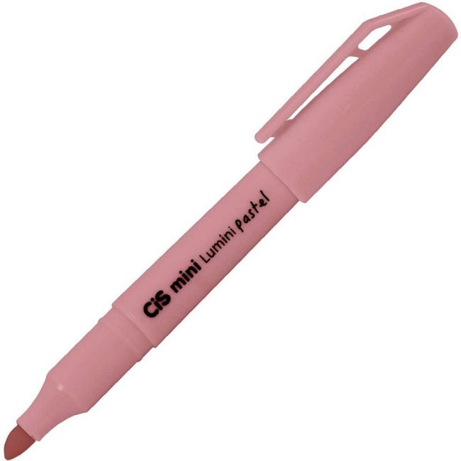 Marca Texto Cis Lumini Mini Pastel Rosa