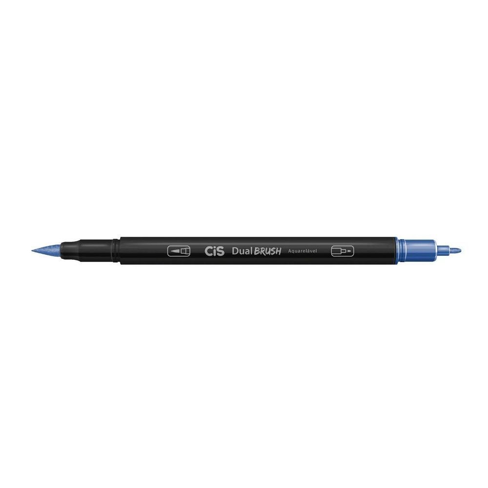 Caneta Cis Brush Pen Aquarelavel 04 Azul Cobalto