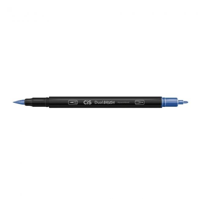 Caneta Cis Brush Pen Aquarelavel 04 Azul Cobalto