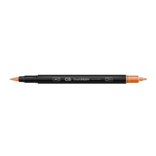 Marcador Cis Dual Brush Aquarelável 18 Laranja Escuro