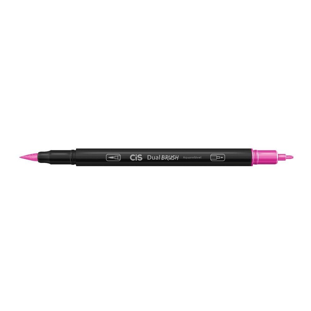 Marcador Cis Dual Brush Aquarelável 21 Magenta