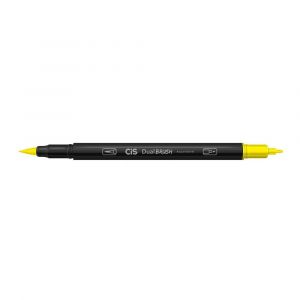 Marcador Cis Dual Brush Aquarelável 23 Amarelo