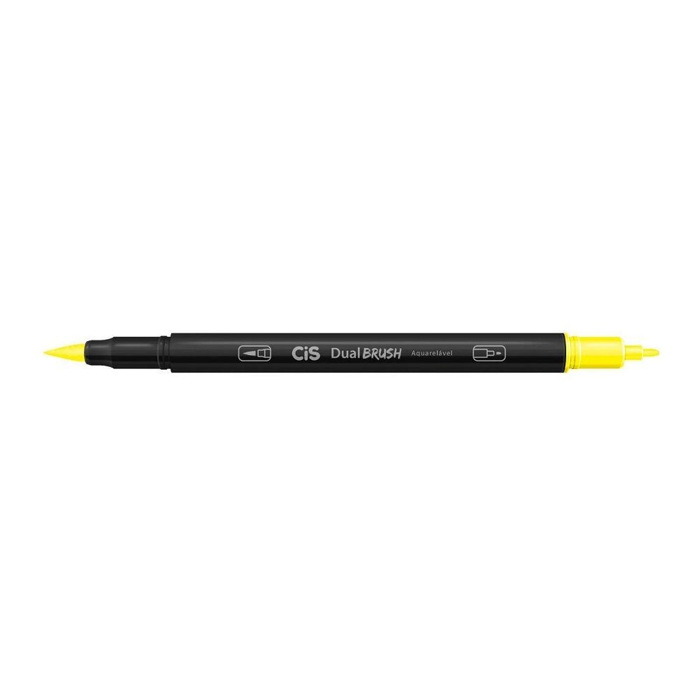 Marcador Cis Dual Brush Aquarelável 27 Amarelo Canário