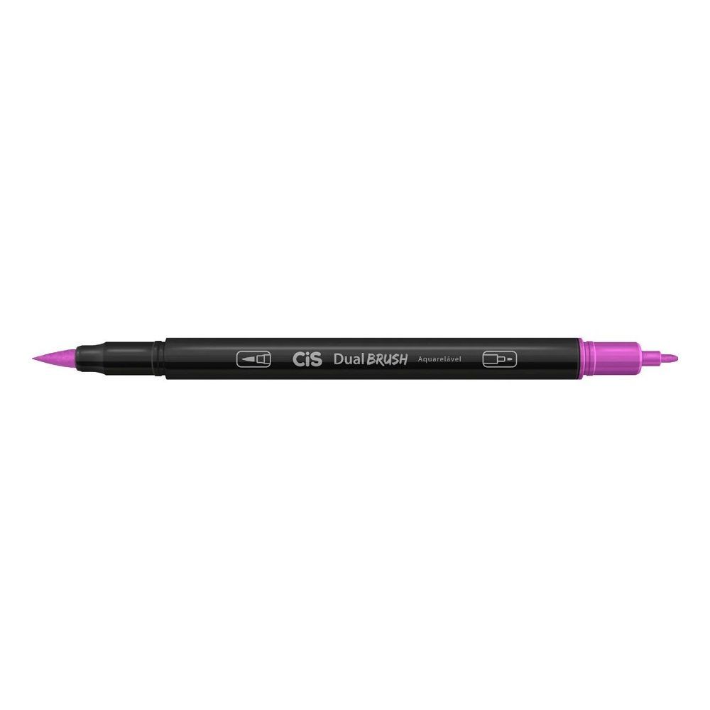 Marcador Cis Dual Brush Aquarelável 51 Roxo Neon