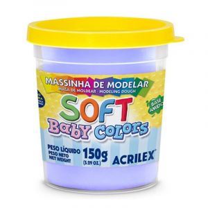 Massa de Modelar Soft Acrilex Lilás Baby 150g