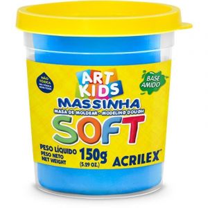 Massa de Modelar Soft Acrilex Azul 150g