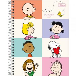 Planner 2025 Espiral Snoppy M7 Tilibra 