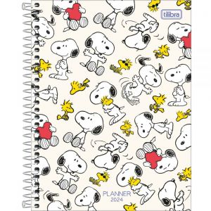 Planner 2025 Espiral Snoppy M7 Tilibra 