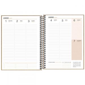 Planner 2025 Kraftwork Espiral M7 Tilibra - Capas Sortidas