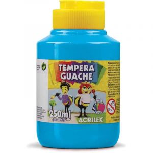 Tinta Guache Acrilex 250ml - Azul Celeste