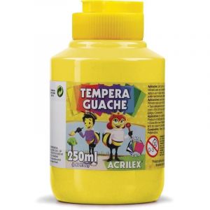 Tinta Guache Acrilex 250ml - Amarelo Limão