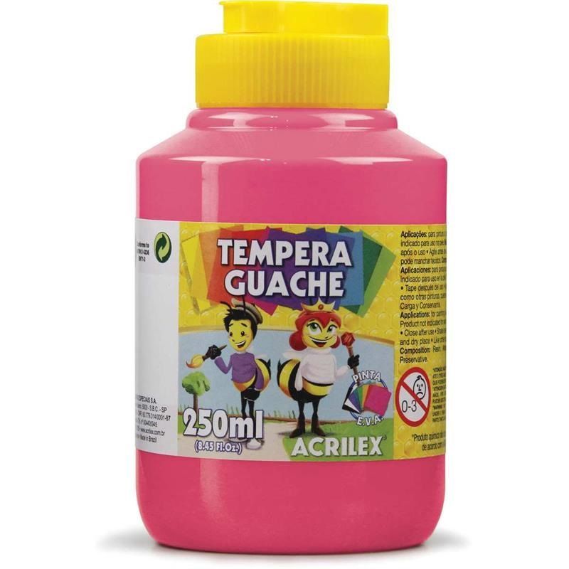 Tinta Guache Acrilex 250ml - Rosa