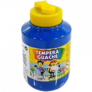 Tinta Guache Acrilex 250ml - Azul 